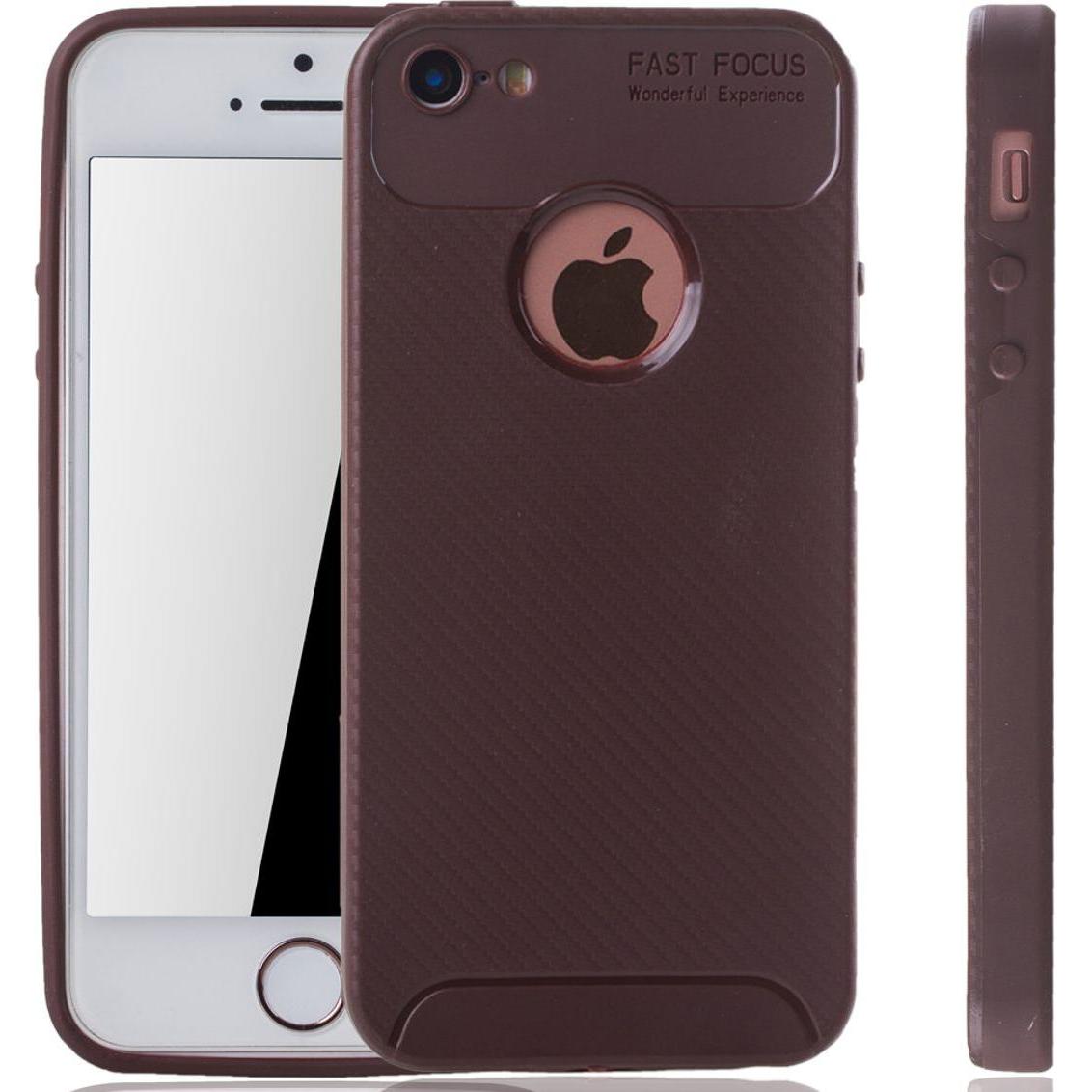 König Design Apple iPhone 5 / 5s / SE Hülle Case Handy Cover Schutz Tasche Schutzhülle Braun (Apple iPhone 5), Smartphon...