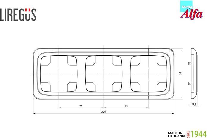 Actual product image Liregus FRAME 3SEATS K14-135-03 SAND