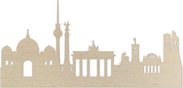 Produktbild Trenddeko Skyline Berlin (100 x 48 cm)