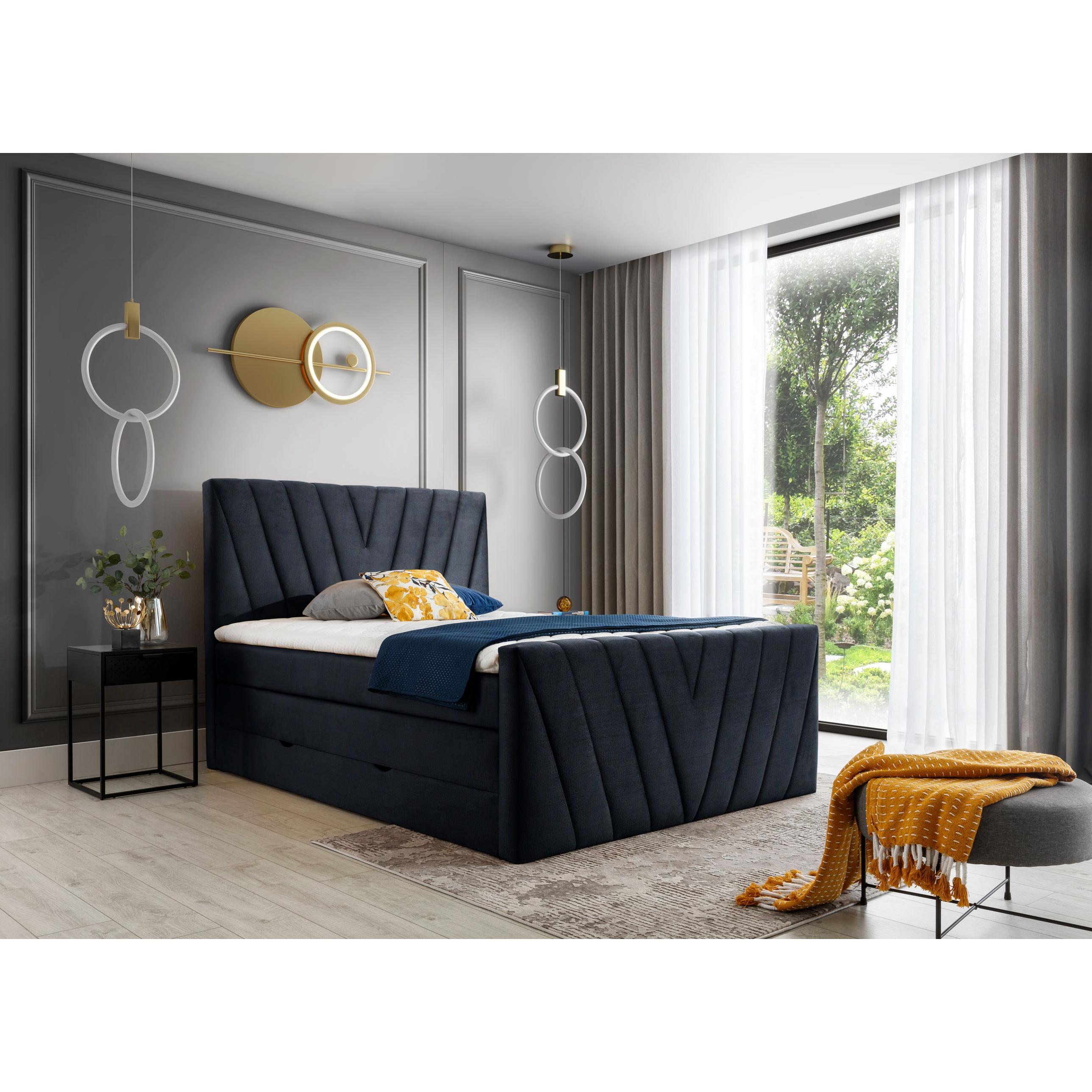 ELTAP, Boxspringbett, Candice mit Stauraum (180 x 200 cm)