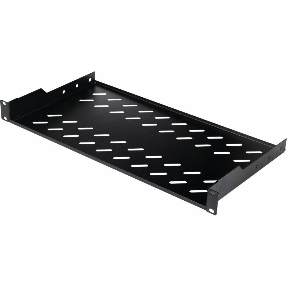 equip Fachboden fest für Serverschränke, 1U sw, Serverschrank Zubehör, Schwarz