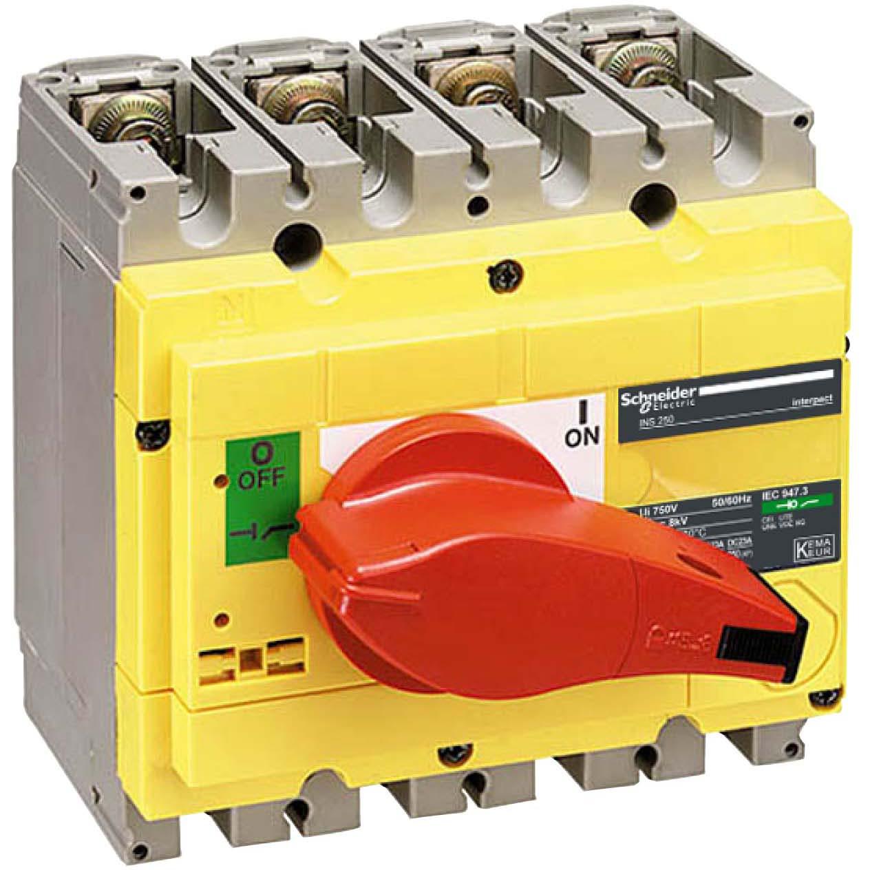 Thumbnail - Schneider Electric, Systemstromversorgung, Lasttrennsch. INS250,4P, 160A/690V 31125