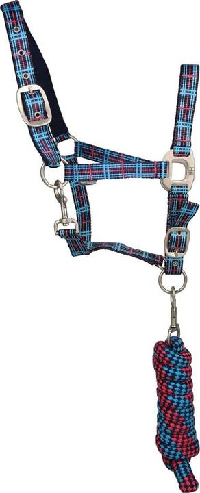 Produktbild Hy Pferdehalfter Karo Wildleder