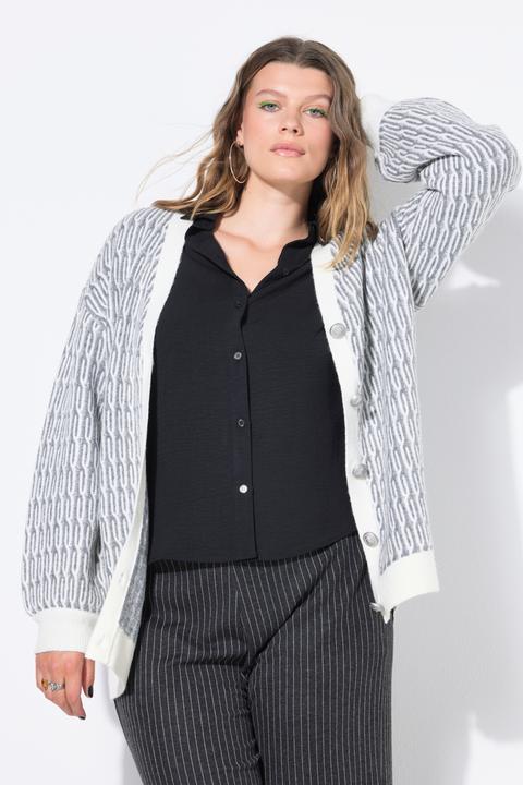 Produktbild Studio Untold Strickjacke, oversized, Zopfmuster (50, 52)