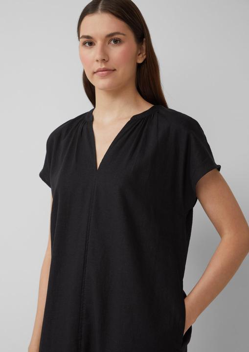 Actual product image S.Oliver Kleid Blusenkleid aus Leinenmix mit Eingrifftaschen (34)