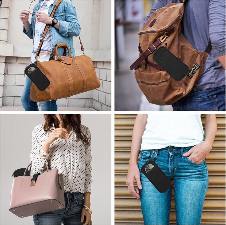 Produktbild Only-Bags.Store Doppeltes weiches Brillenetui 2 Stück, Neopren-Reissverschluss-Sonnenbrillenetui, tragbare