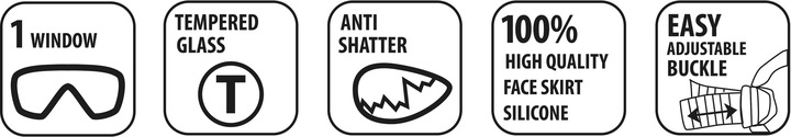Actual product image Schildkröt Diving mask Junior Tahiti