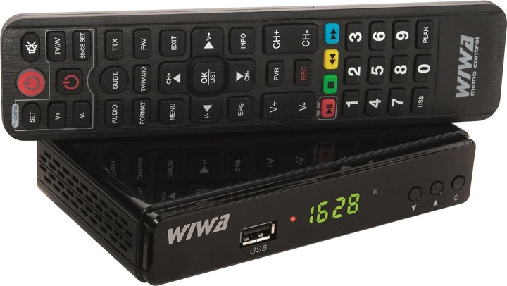 Produktbild Wiwa Esperanza EV104 TV set-top box Cable Black - H.265 - DVB-T (DVB-T, DVB-T2)