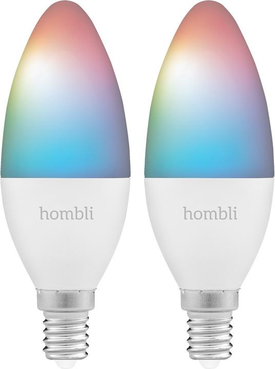 Hombli Lampadina intelligente RGB + CCT (E14, 380 lm, 2 x)