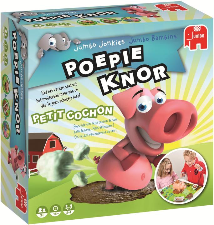 Productafbeelding Jumbo poepvarken bordspel (Duits, Frans, 2 - 4 Spelers)