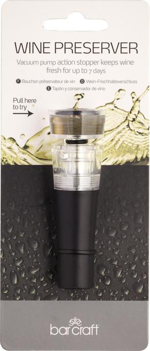 Actual product image Kitchen Craft Wine Pump & Stopper (Corkscrew)