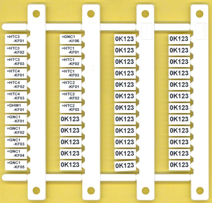 Produktbild Finder Beschriftungsschild (Kammbrücke)
