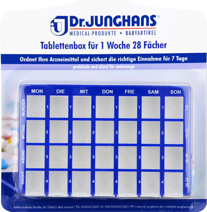 Produktbild Dr. Junghans Tablettendose 1w 8f Schieb