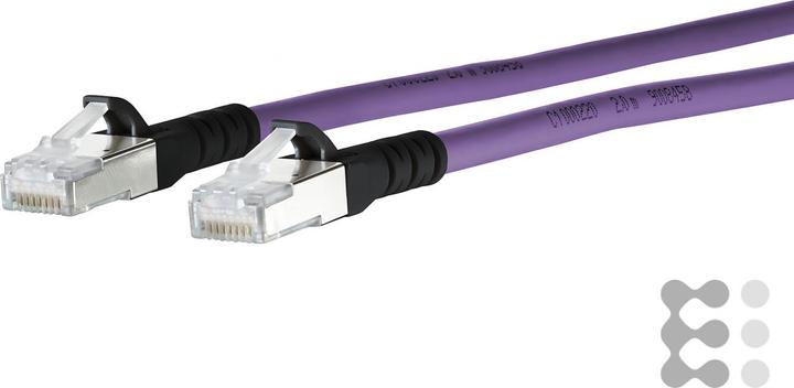 Actual product image Metz Connect 1308451009-E Network Cable 1 m Cat6a SF/UTP (S-FTP) Purple (S/FTP, CAT6a, 1 m)