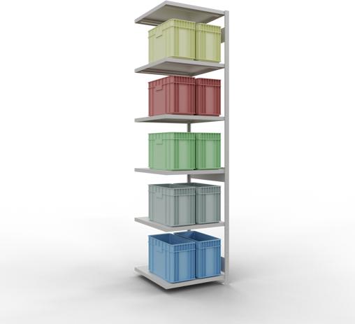 Actual product image Schulte Lagertechnik MULTIplus250 boltless add-on bay system with length bolts