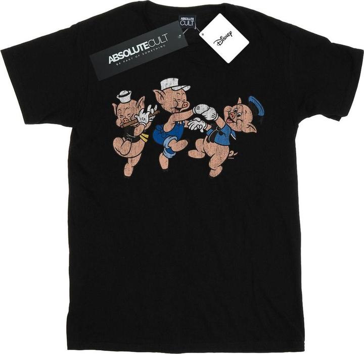 Immagine prodotto Disney Three Little Pigs Having Fun Maglietta Uomo (L)