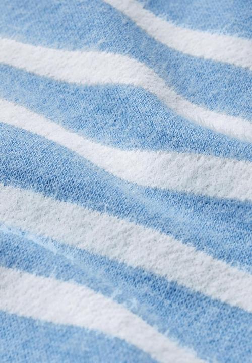 Actual product image Cecil Striped Boat Neck Three-Quarter Sleeve Shirt with Elastic Hem (XL)