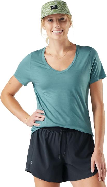 Actual product image Smartwool Women's Active Ultralite V-Neck Short Sleeve (M)
