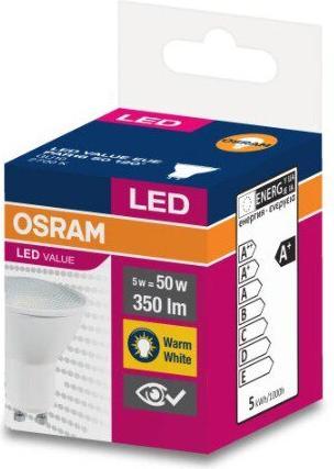 Productafbeelding Osram LED Spot Waarde PAR16 120° 5W warm wit GU10 4058075198678 zoals 50W (GU10, 350 lm)
