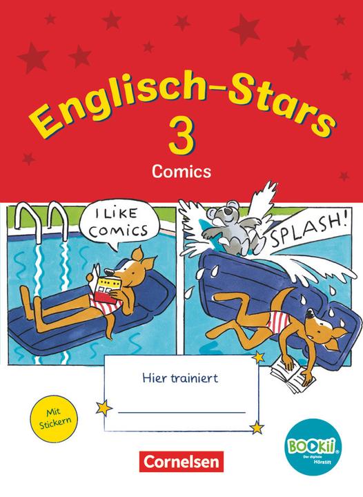 Produktbild Englisch-Stars, BOOKii-Ausgabe, 3. Schuljahr, Übungsheft Comics, Mit Lösungen (Deutsch, Barbara Gleich, Britta Schöpe, Irene Reindl, Katrin Schmidt, 2013)