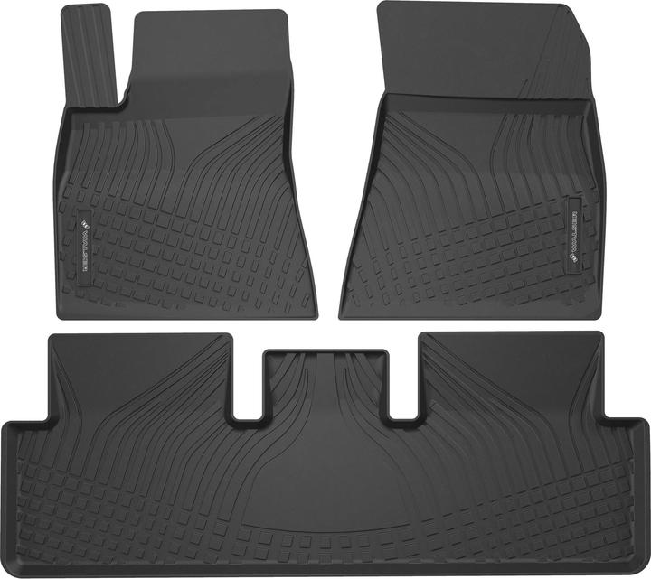Walser Premium Gummimatten Roadmaster für Tesla Model 3 (5YJ3) 01/2017-Heute (1 jeu de 3 tapis de sol)