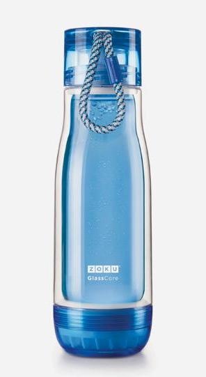 Produktbild ZOKU Trinkflasche Glass Core 475ml Blue (0.48 l)