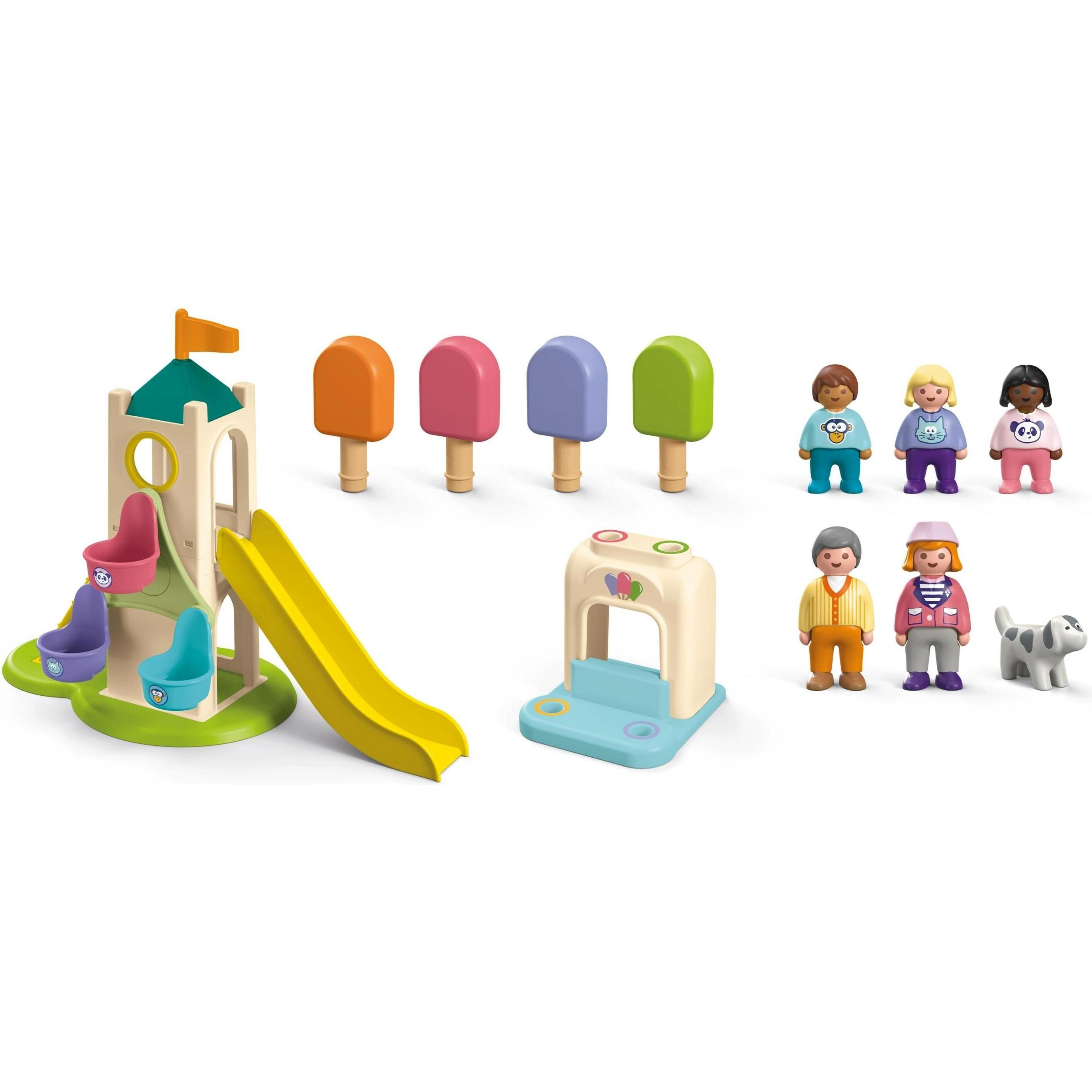 Thumbnail - Playmobil 1.2.3: Erlebnisturm mit Eisstand (71703, Playmobil 1.2.3)