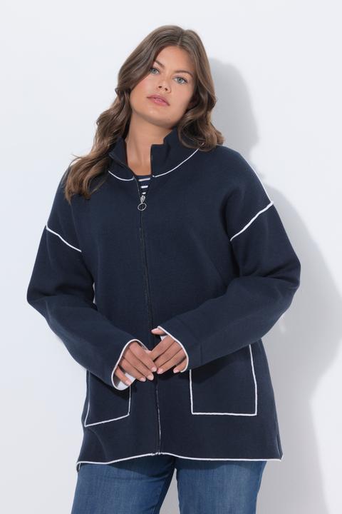 Produktbild Laurasøn Doubleface-Strickjacke mit Zipper (40)