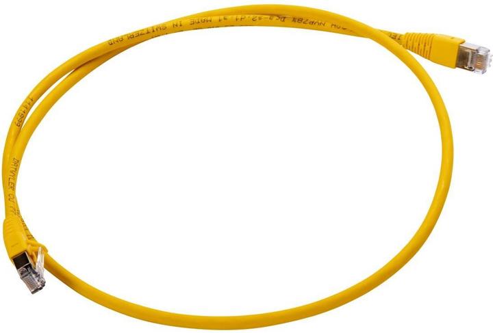 Produktbild Metz Connect Verbindungsleitung M12 ST-RJ45 ST 4-pol D-kodiert gerade-gerade Schleppkette Torsion 2m (S/UTP, CAT5e, 2 m)
