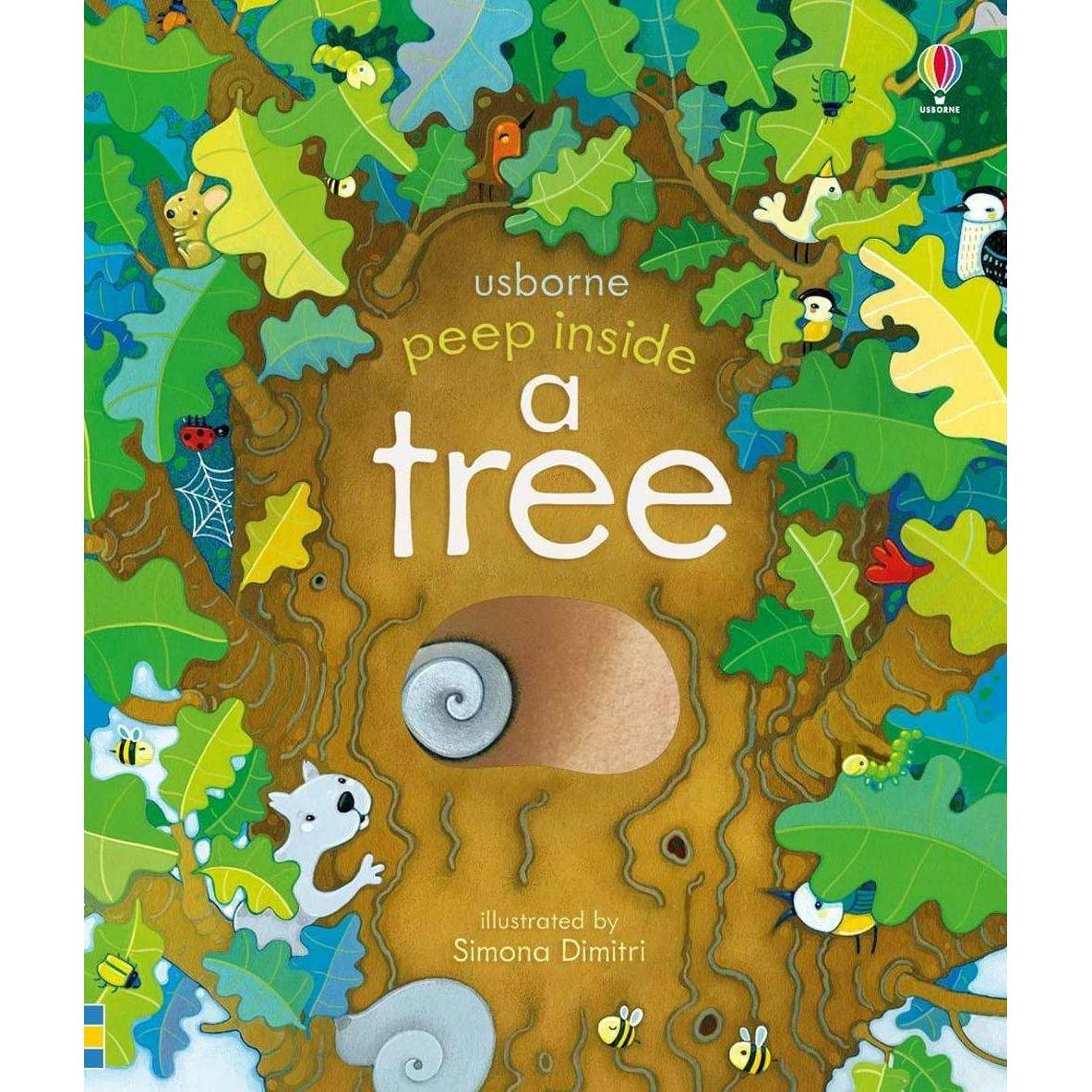 Milbourne:Peep Inside a Tree, Kinderbücher von Anna Milbourne, Simona Dimitri