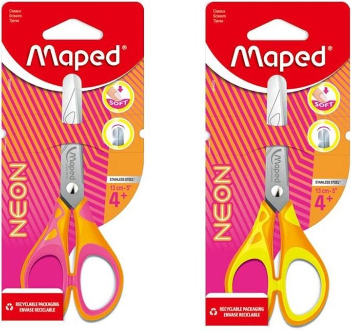 Image du produit Maped Schere ESSENTIALS SOFT NEON 13 cm Blister 1St (13 cm)