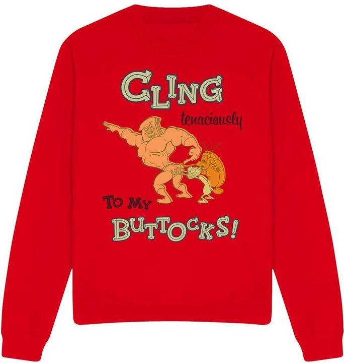 Immagine prodotto Ren & Stimpy Cling Tenaciously To My Buttocks Felpa Adulto Unisex (XL)