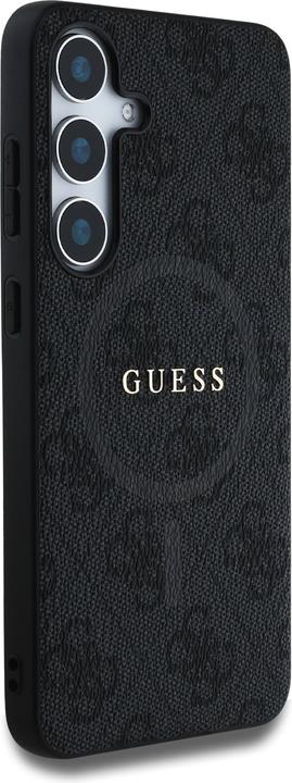Image du produit Guess Coque monogramme similicuir avec MagSafe intégré et logo doré (Samsung Galaxy S25)