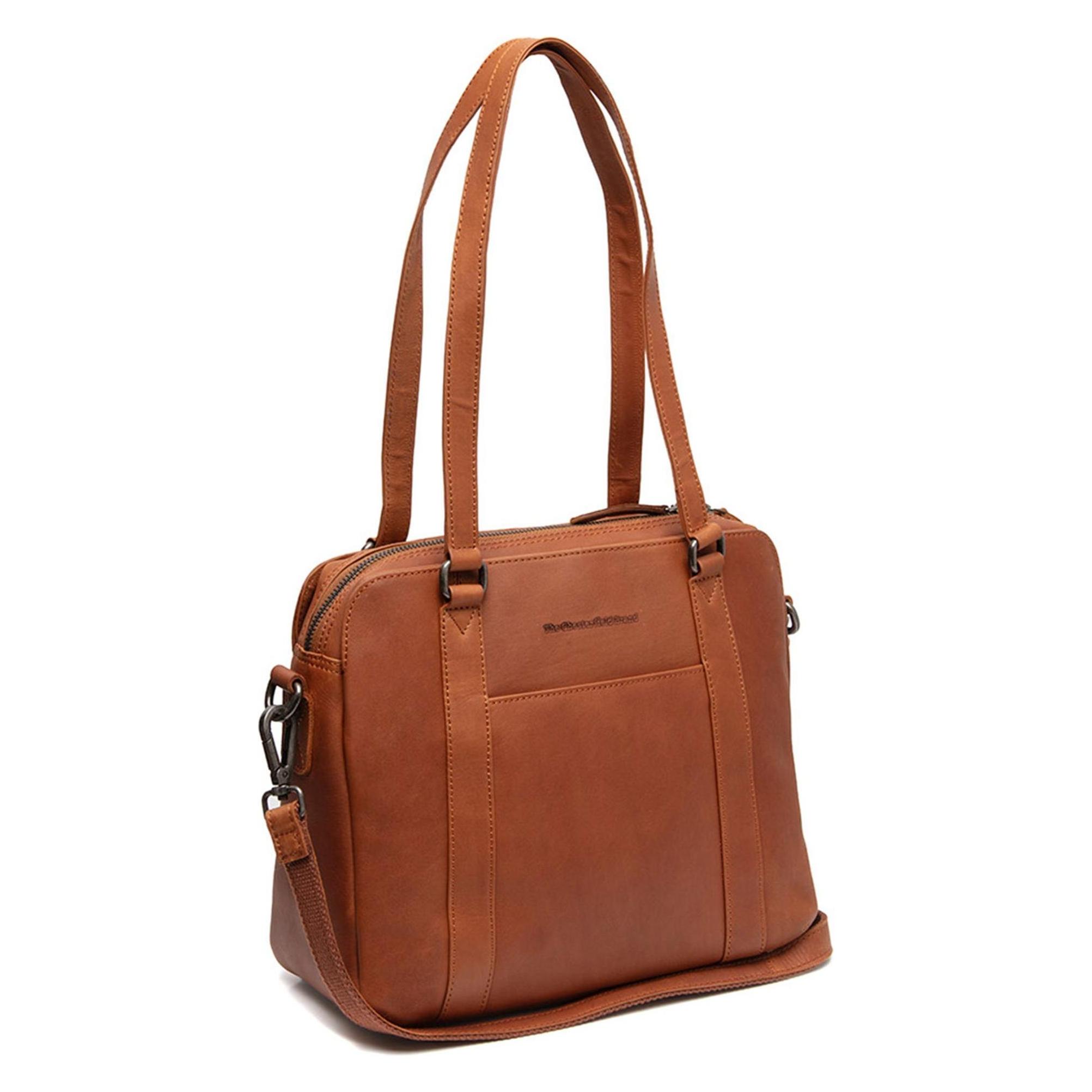 The Chesterfield Brand, Handtasche, Porlezza Schultertasche Leder 31 Cm, Braun