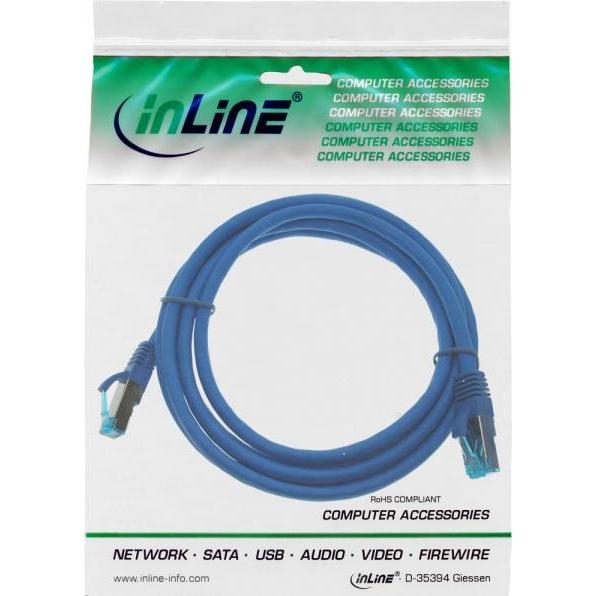 Thumbnail - InLine Patchkabel Cat.6A, S/FTP (PiMf), 500MHz (S/FTP, CAT6a, 0.50 m), Netzwerkkabel