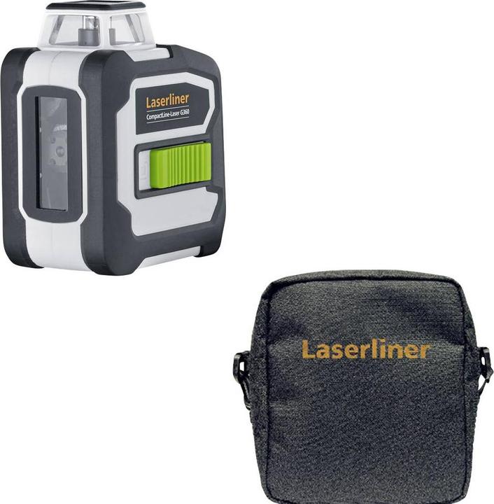 CompactLine laser G360, carrying case, batteries (4x 1.5V LR6 AA)
