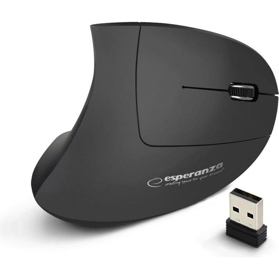 Esperanza EM133 Maus RF Drahtlose optische 1600 DPI (Kabellos), Maus, Schwarz