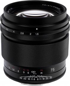 Actual product image Voigtländer Nokton 75mm / 1.5 asph. black (Canon RF, full size)