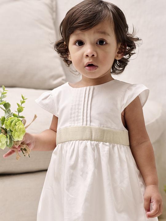 Actual product image Vertbaudet Mädchen Baby Festkleid mit Schleife hinten (68)