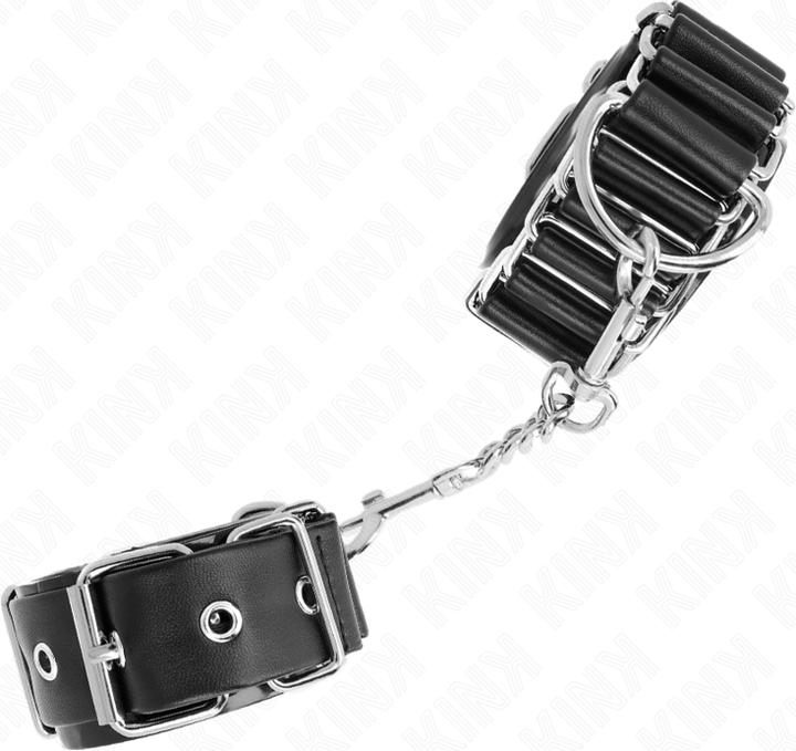 Produktbild Kink Scharnierã„Hnliche Dãoenne Handgelenkfesseln Schwarz Verstellbar 16-22 cm X 3,5 cm