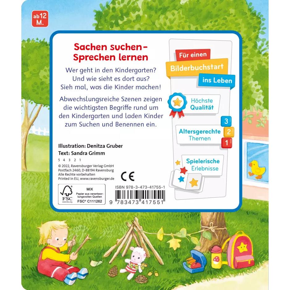 Thumbnail - Mein erstes Sachen suchen: Mein Kindergarten, Kinderbücher von Sandra Grimm, Denitza Gruber