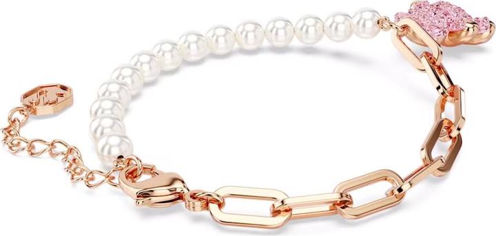 Immagine prodotto Swarovski Bracciale Teddy Orso Rosa Oro (18.50 cm, Metallo Swarovski)