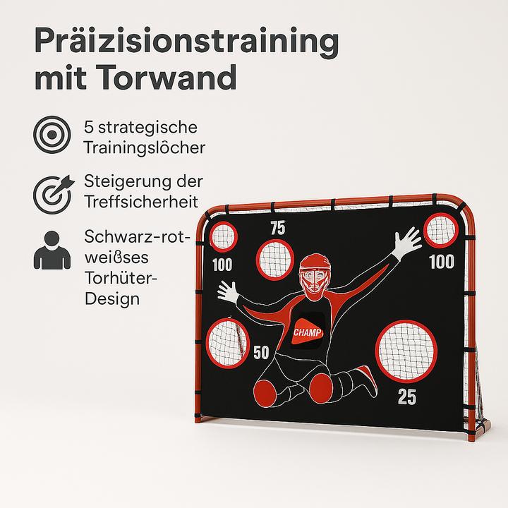 Produktbild Hudora Unihockeytor mit Torwand