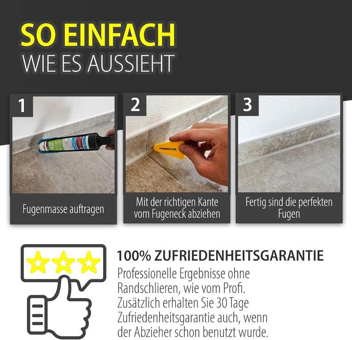 Image du produit Fugeneck Fugenerstellungs-Set mit Abzieher & Glättemittel (Kit de pose)