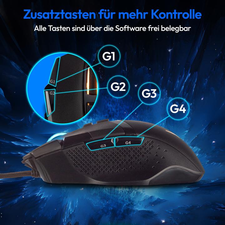 Immagine prodotto Medion Mouse da gioco ERAZER Wizard P20 (Cablato)