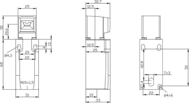 Produktbild Siemens Sicherheitspositionsschalter 1S 2Ö 31mm
