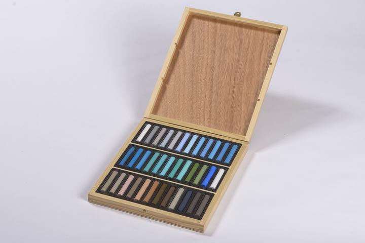 Image du produit BlockX Coffret bois 72 Pastels - Paysage - Jaune indien (36 x)