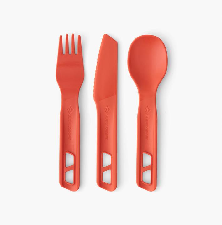 Actual product image Sea To Summit Passage Cutlery Set - (3 Piece) - Orange