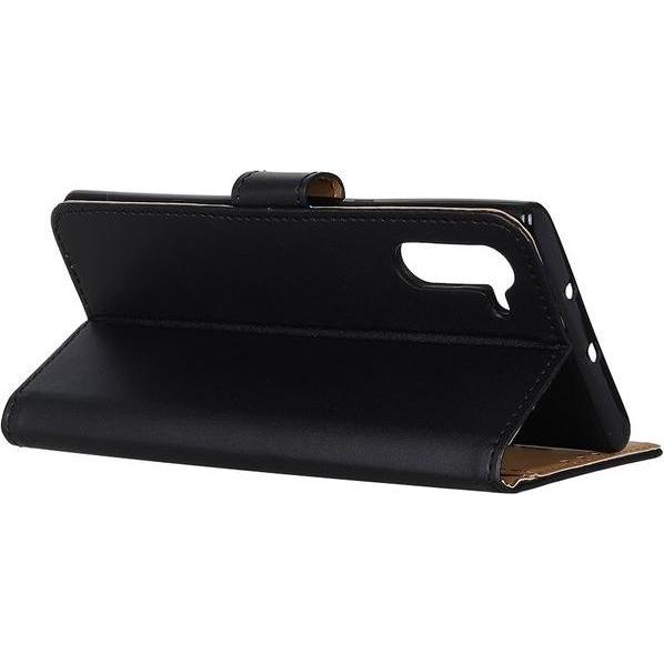 Thumbnail - MU Classic Classic II Leder Bookcover Series (Realme 6 Pro), Smartphone Hülle, Schwarz