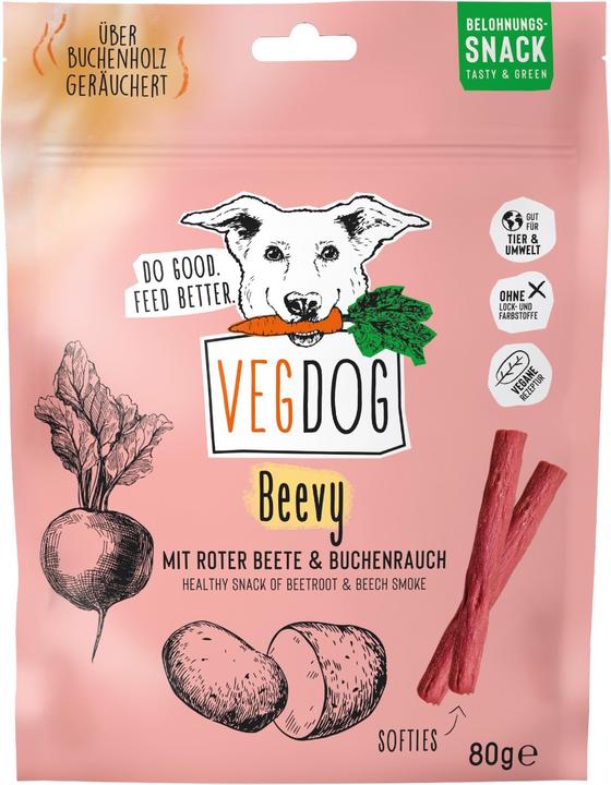 Vegdog Beevys mit Roter Beete und Buchenrauch (Adult, 1 pcs., 80 g)